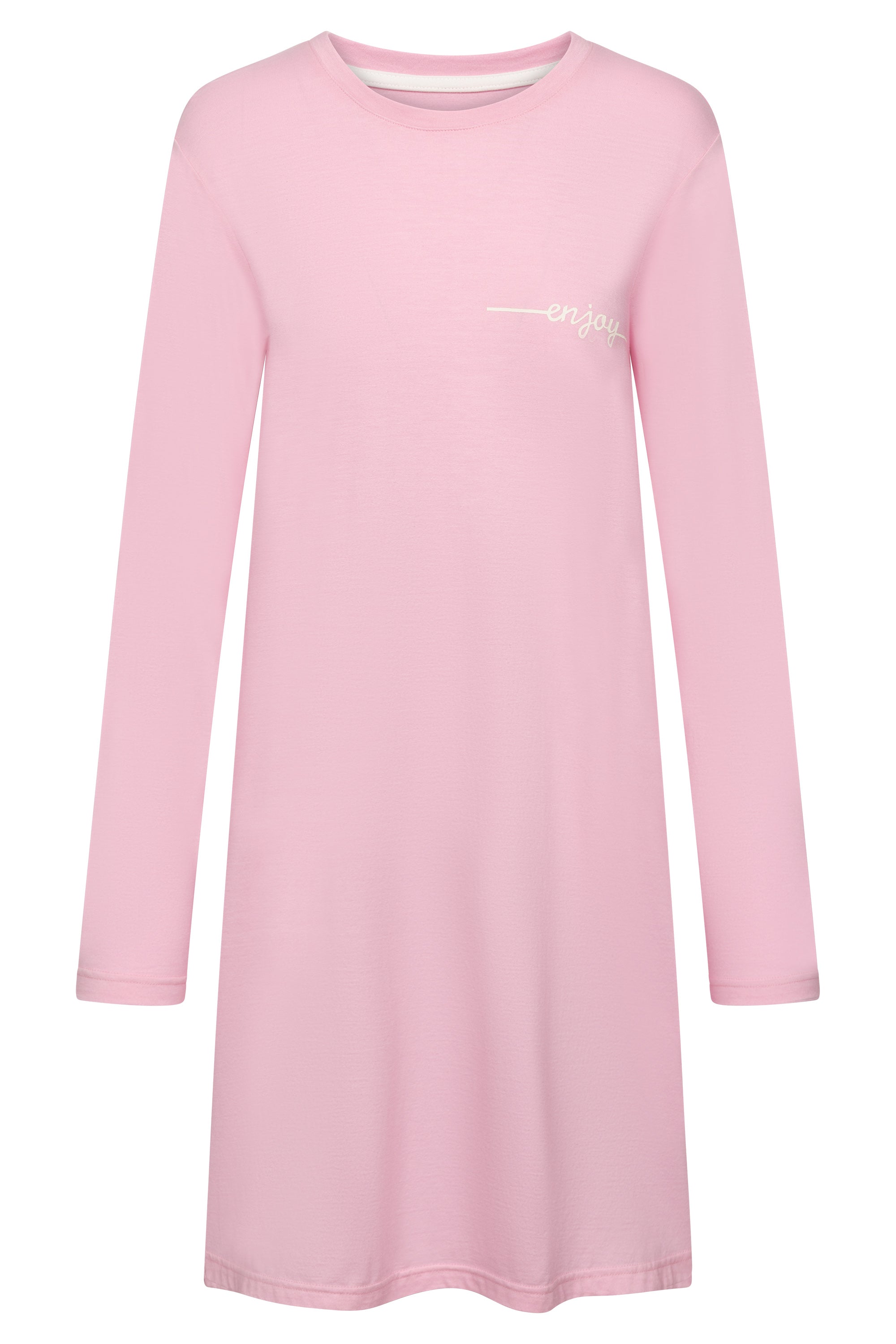 r-sch-be-happy-nachthemd-mini-enjoy-print-pink-modal image 2