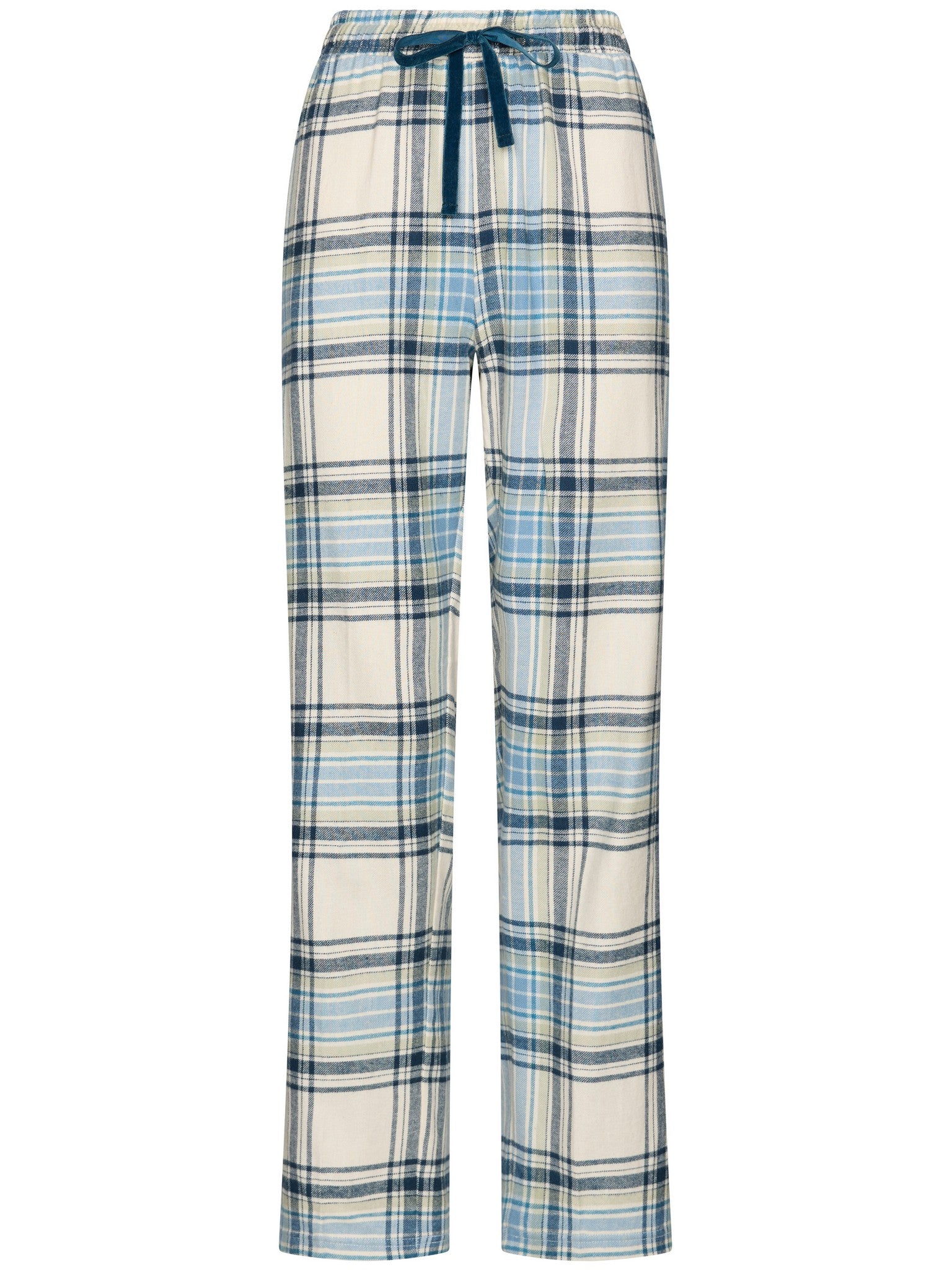 pastunette-frosty-checks-pyjamahose-blau-kariert image 1