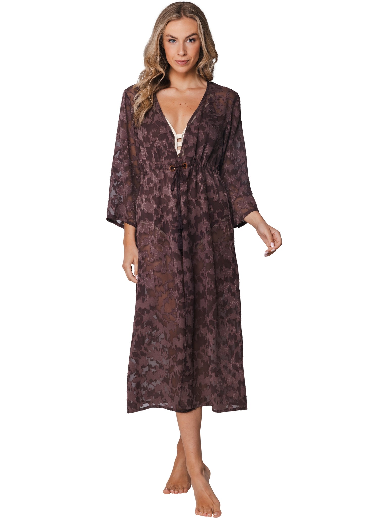 pastunette-premium-cover-up-ivory-shore-braun-strandkleid image 3