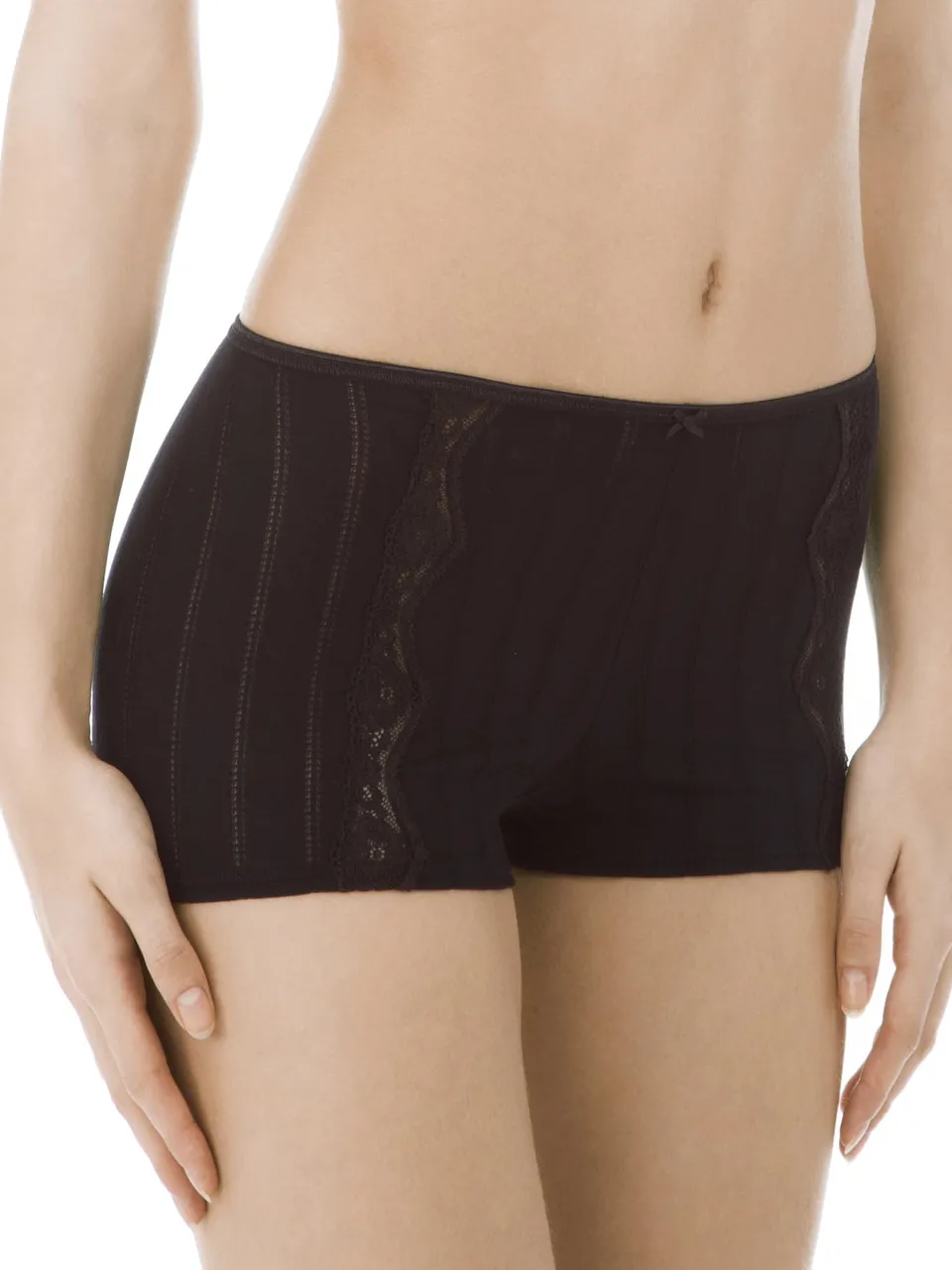 calida-etude-toujours-panty-damen-schwarz-high-waist-baumwolle image 1