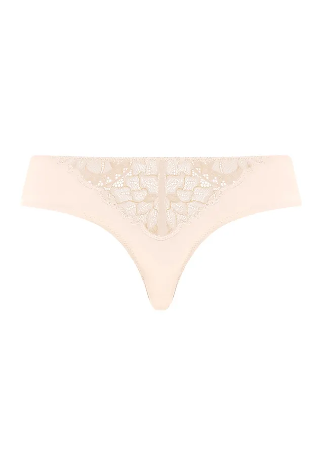 hanro-azelia-mini-slip-creamy-glass-viskose-spitze image 1