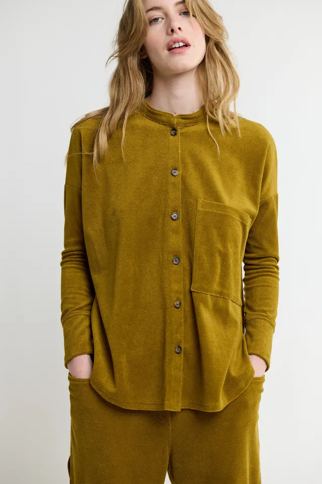 sunday-in-bed-gerdi-shirt-schlafhemd-stehkragen-baumwolle image 1