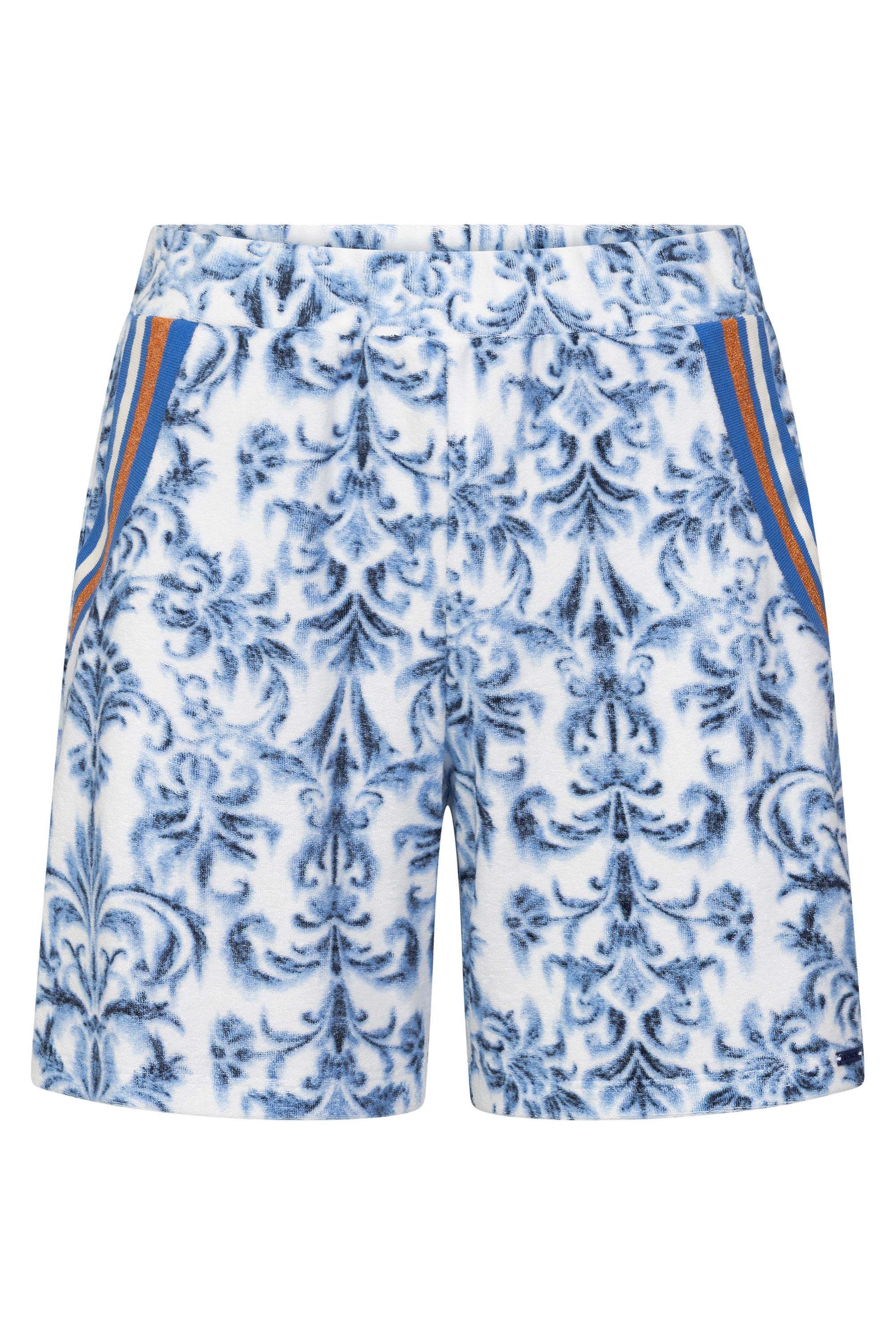 r-sch-be-happy-frottee-ornament-shorts-blau-baumwolle image 2