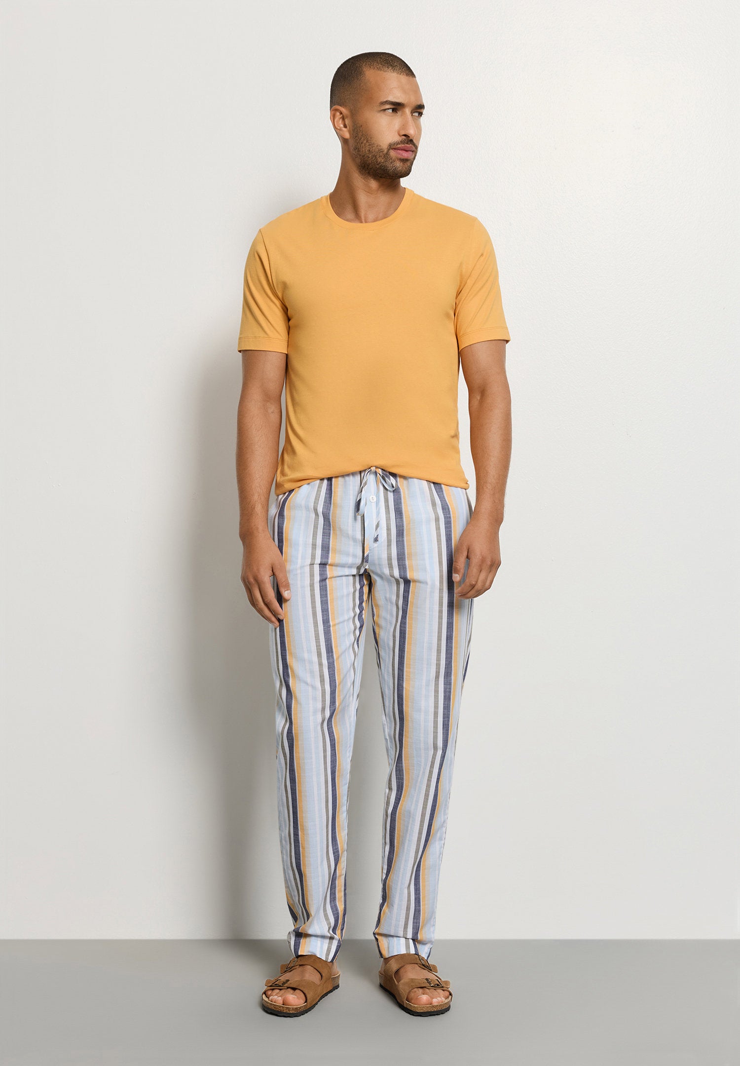hanro-night-day-schlafanzughose-herren-sunset-stripe image 5