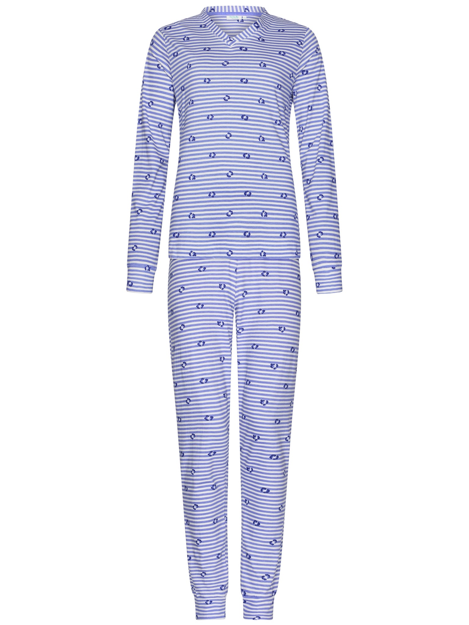 rebelle-leopard-lilac-pyjama-lila-bio-baumwolle-leo image 1
