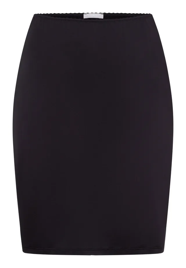 hanro-satin-deluxe-unterrock-schwarz-viskose-halbslip image 1