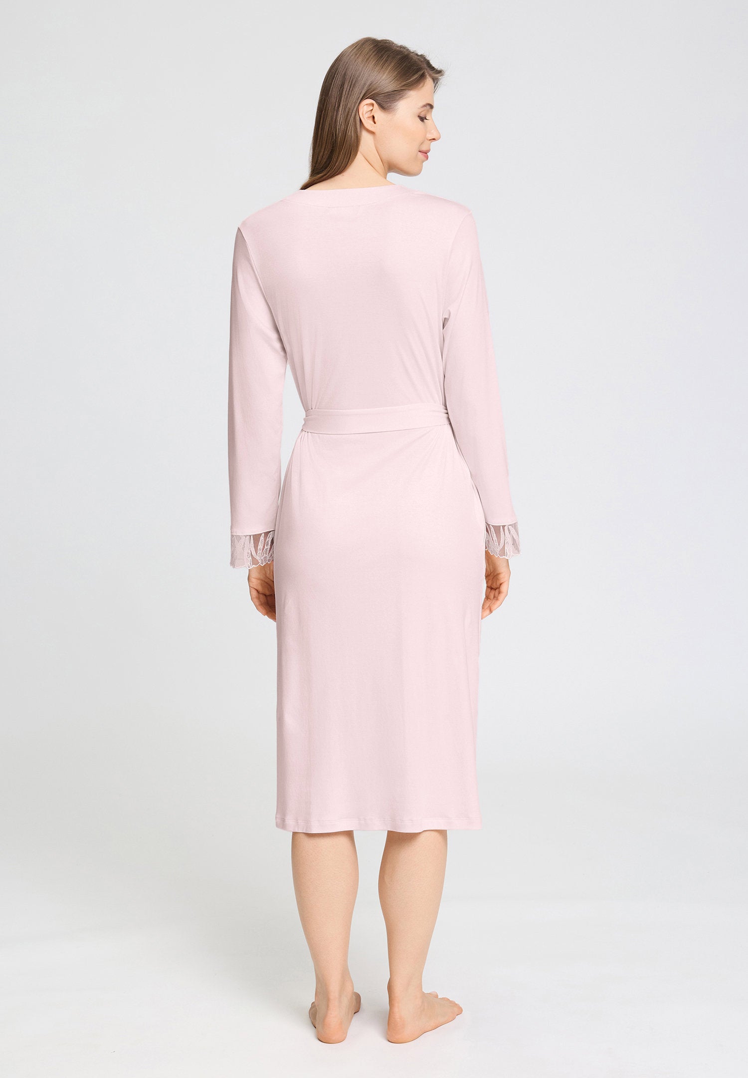 hanro-rosaria-morgenmantel-damen-rose-bath-115cm-baumwolle image 4
