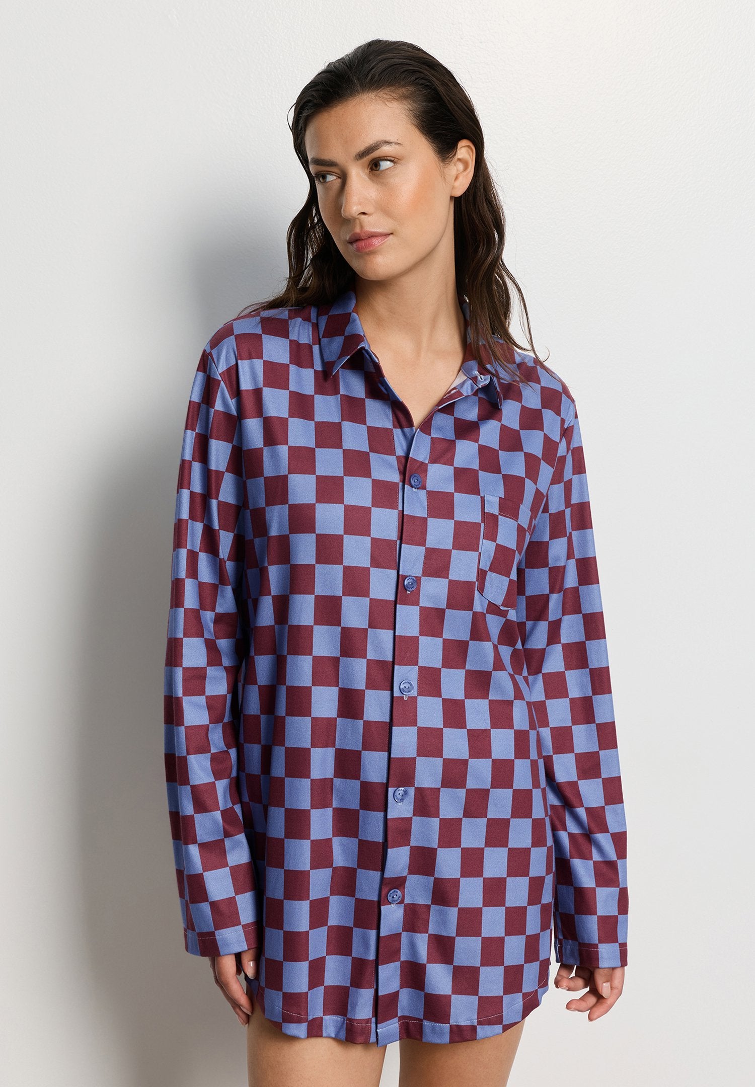 hanro-arthur-arbesser-shirt-chess-print-baumwolle image 4