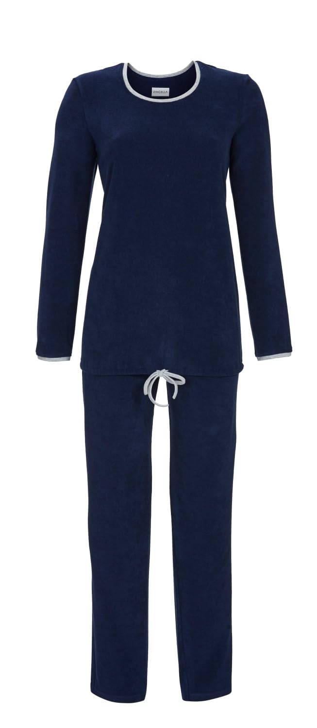 ringella-pyjama-stretchfrottee-schlafanzug-tunnelzug-taschen image 1