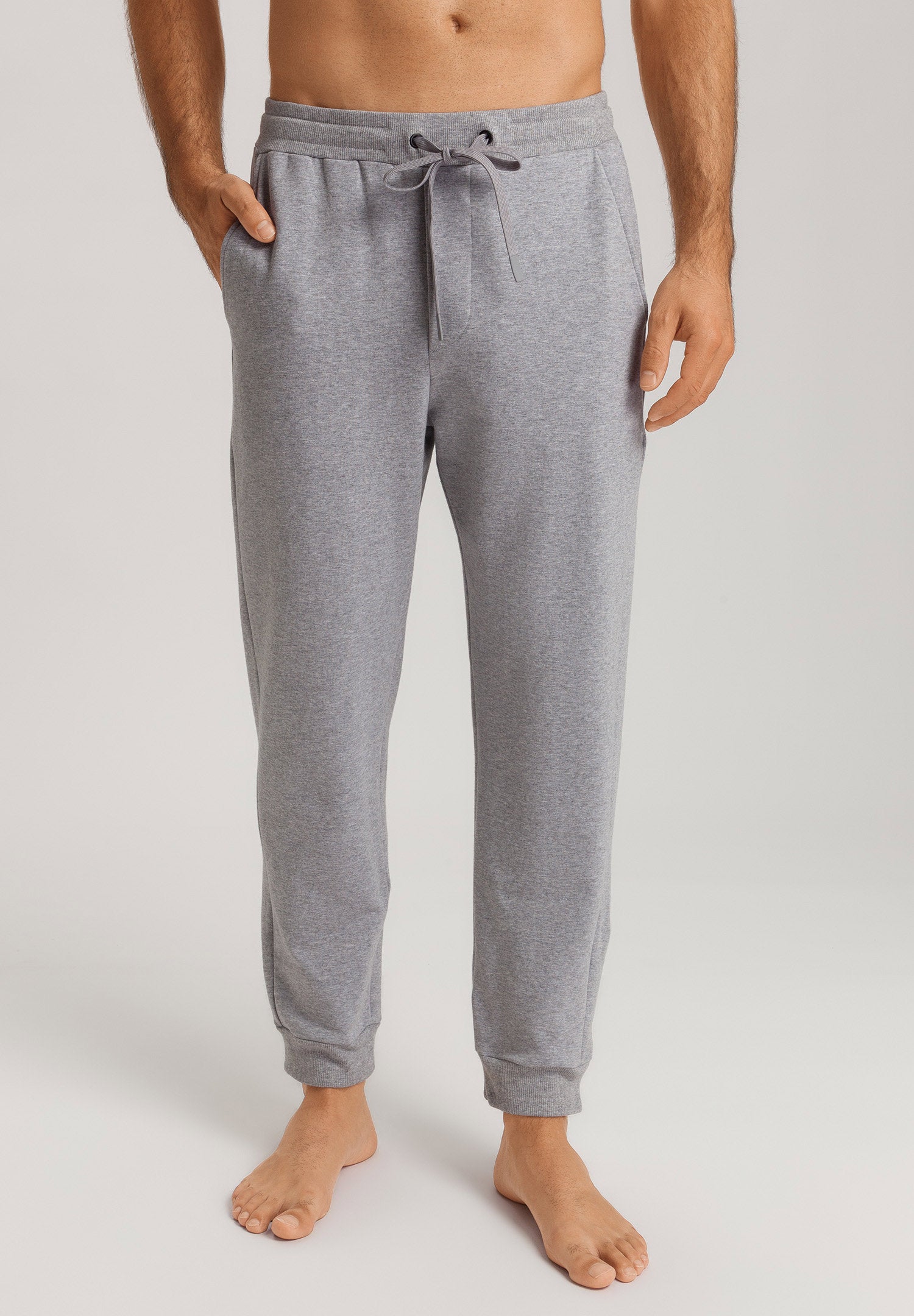 hanro-natural-living-lange-hose-grey-melange-bio-baumwolle-xl image 2