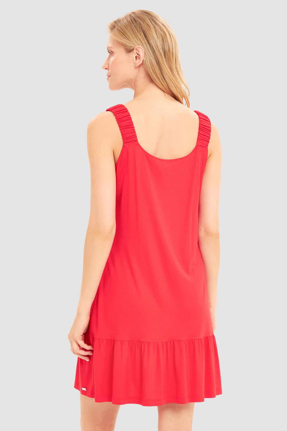 r-sch-be-happy-strandkleid-knielang-rot-jersey-a-linie image 3