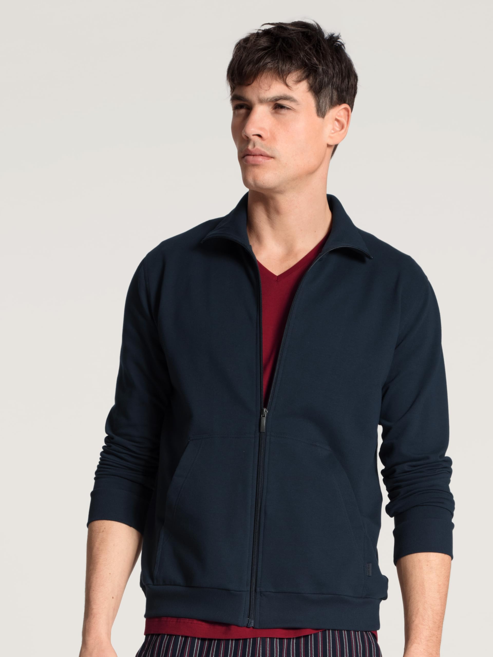 calida-remix-basic-lounge-jacke-herren-52-54-sweat-angeraut image 2