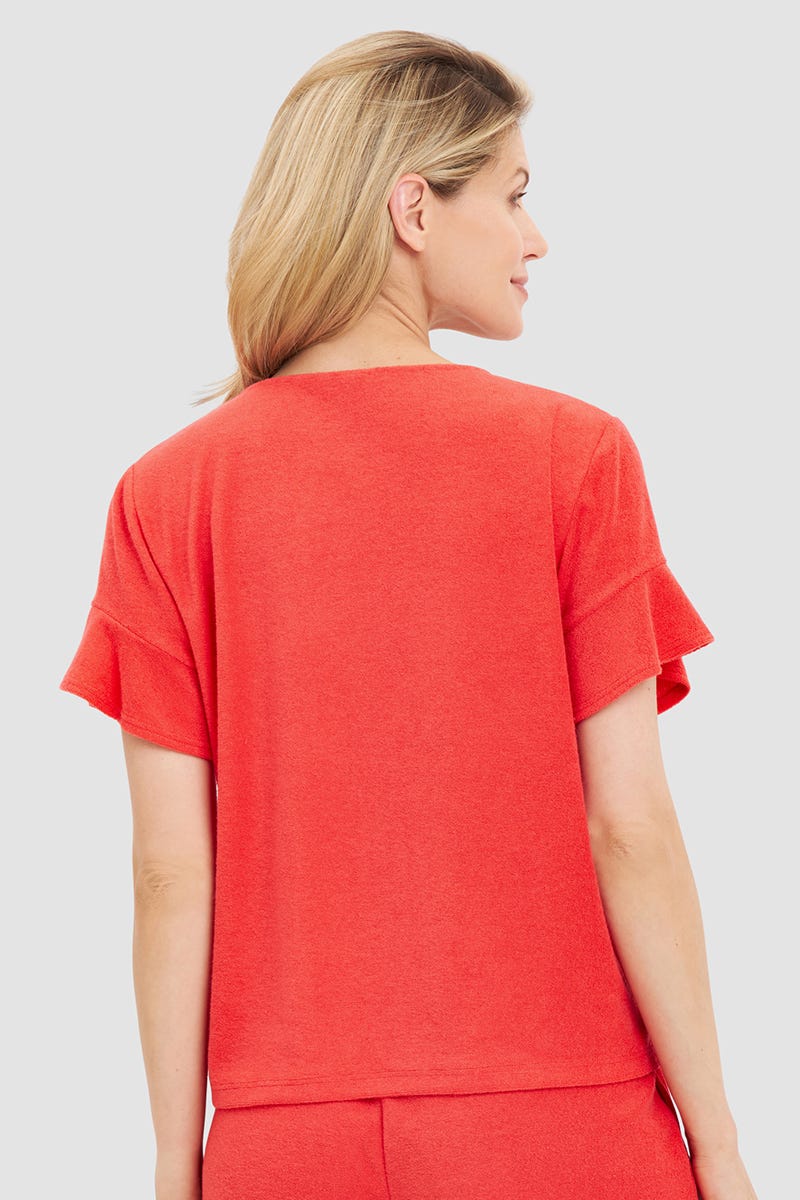 r-sch-be-happy-shirt-kurzarm-t-shirt-orange-frottee image 3
