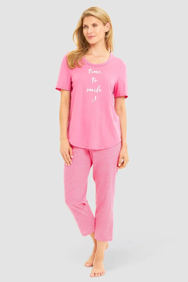 r-sch-be-happy-pyjama-7-8-pink-punkte-time-to-smile image 1