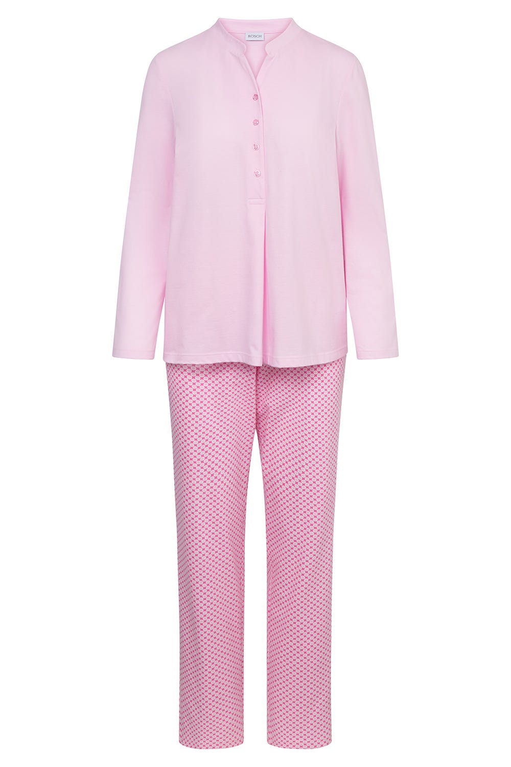 r-sch-be-happy-pyjama-langarm-grafikdruck-schlafanzug-rosa image 2