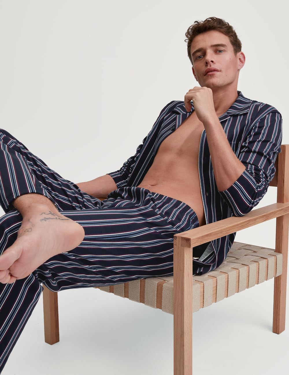 calida-relax-streamline-pyjama-herren-52-54-baumwolle-durchgekn-pft image 4