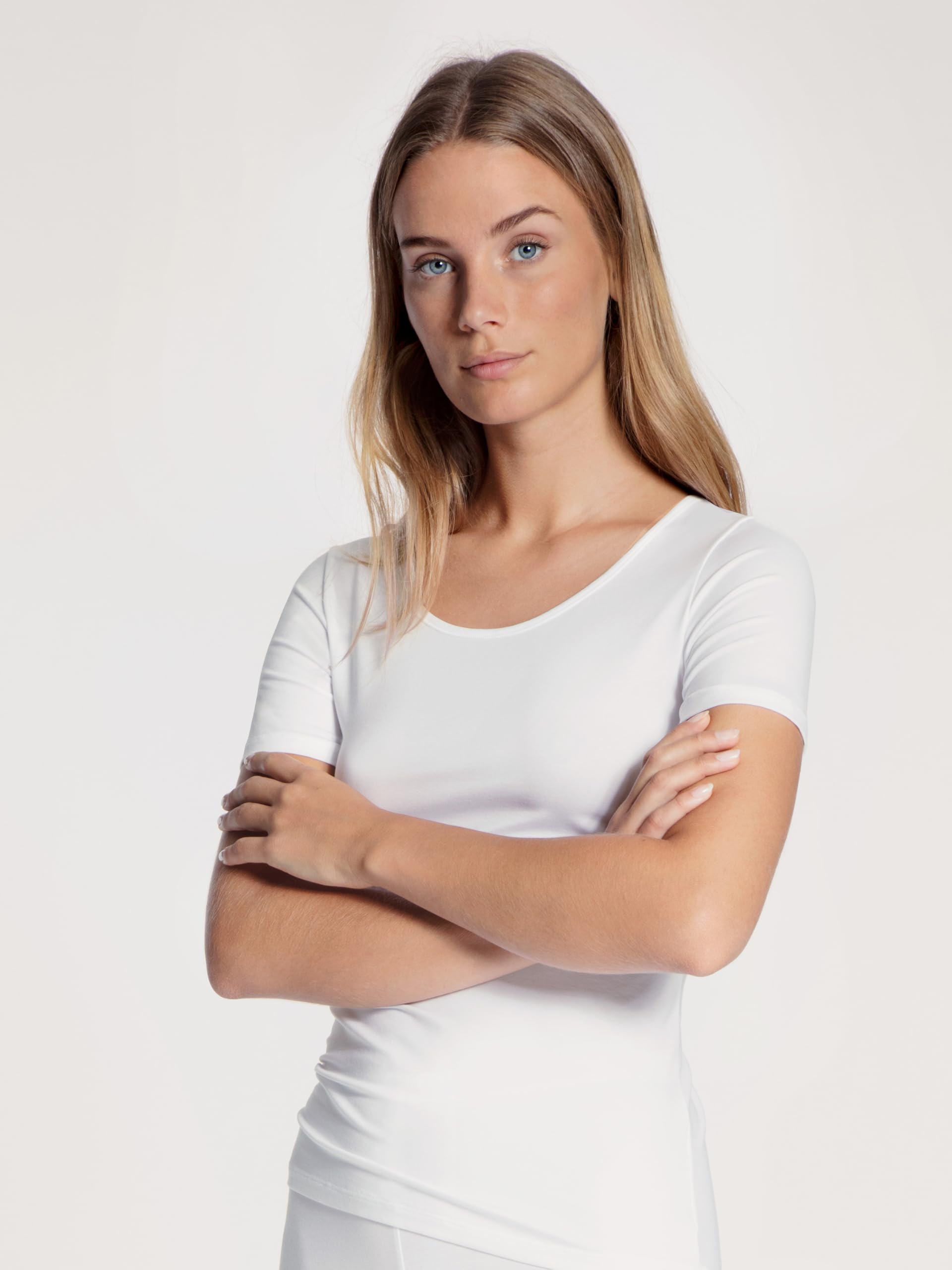 calida-natural-comfort-t-shirt-damen-schwarz-40-42-kurzarm image 2