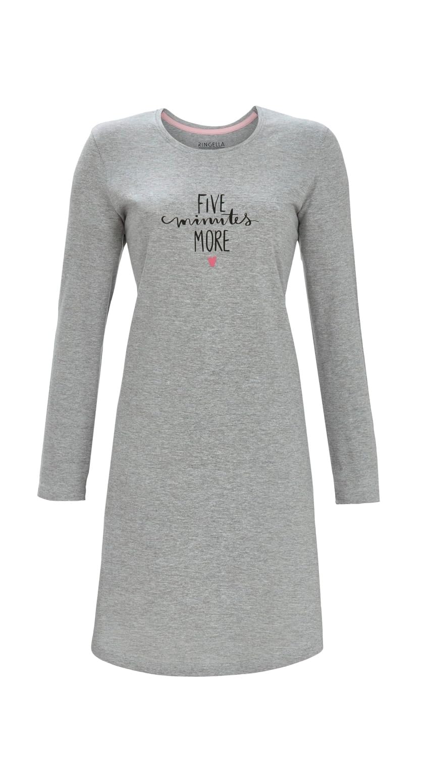 ringella-damen-sleepshirt-langarm-five-minutes-more-nachthemd-jersey image 4