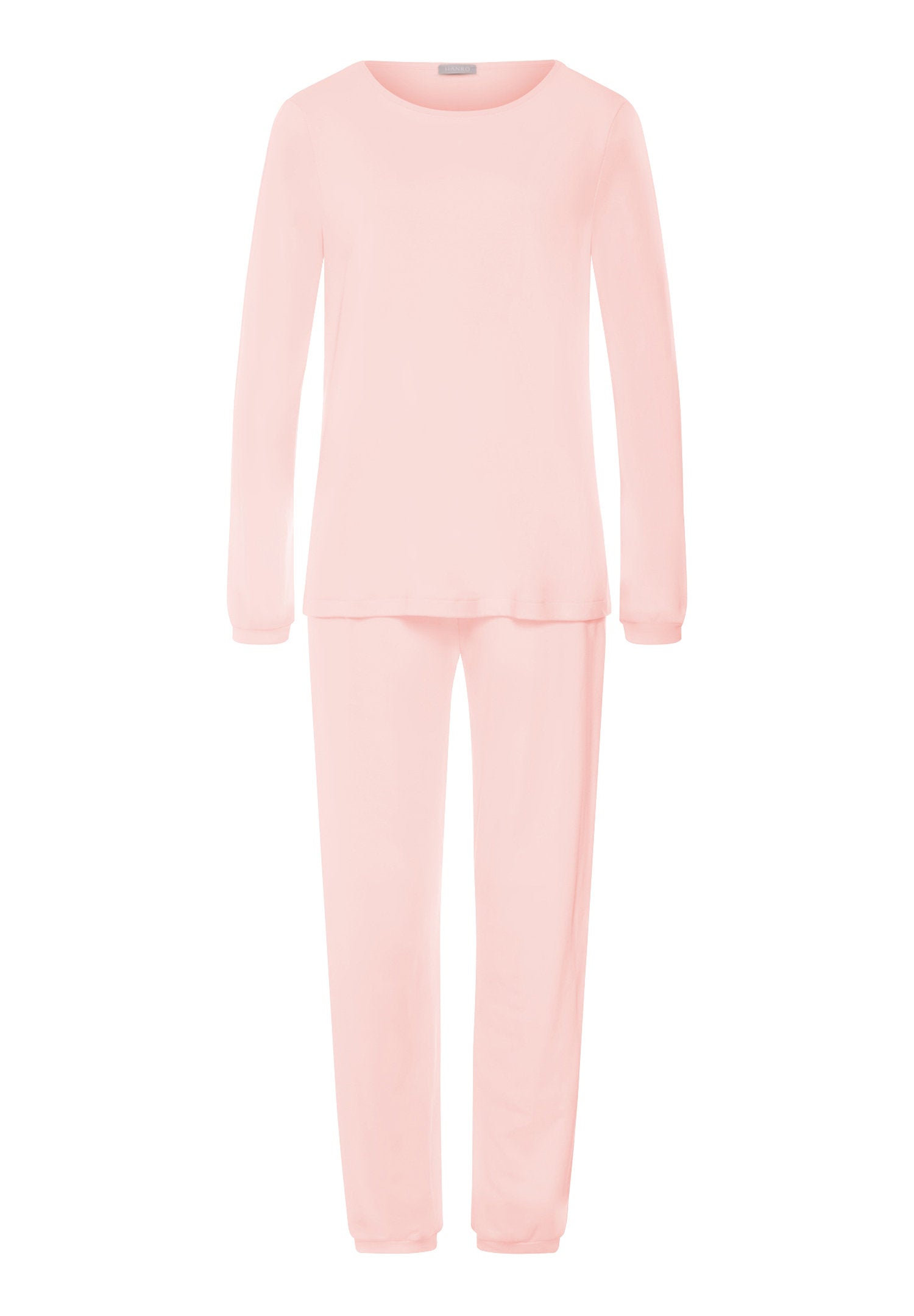 hanro-franca-langarm-schlafanzug-rosewater-baumwolle image 1