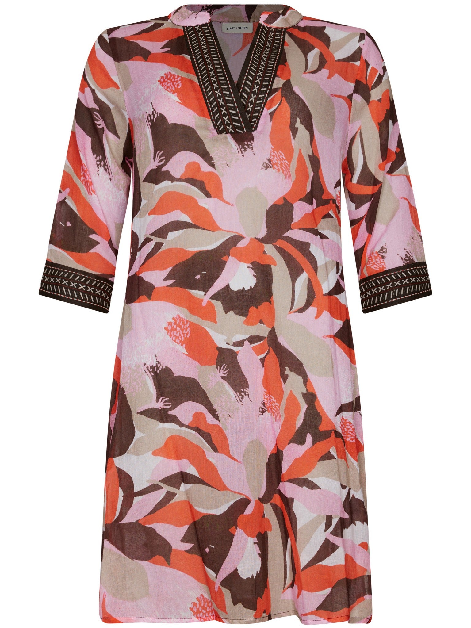 pastunette-coastal-coral-kleid-multi-baumwolle-strandkleid image 1