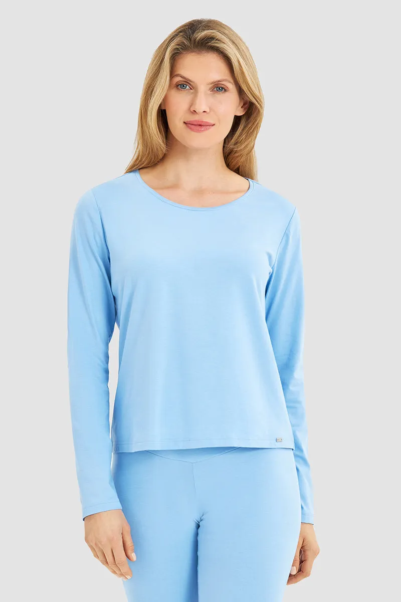 r-sch-be-happy-shirt-langarm-blau-rundhals image 1
