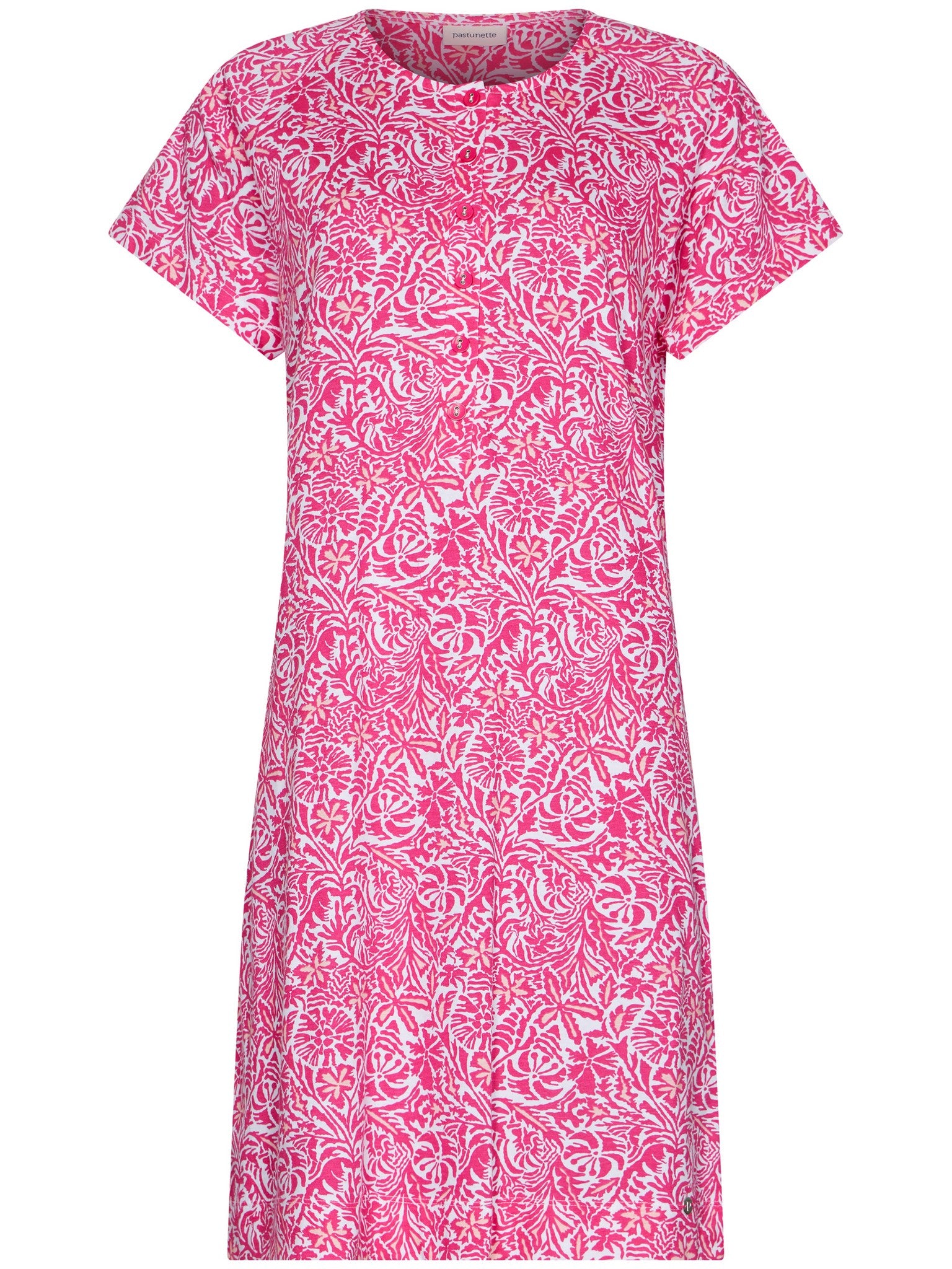 pastunette-paradise-pink-nachthemd-rosa-bio-baumwolle image 1