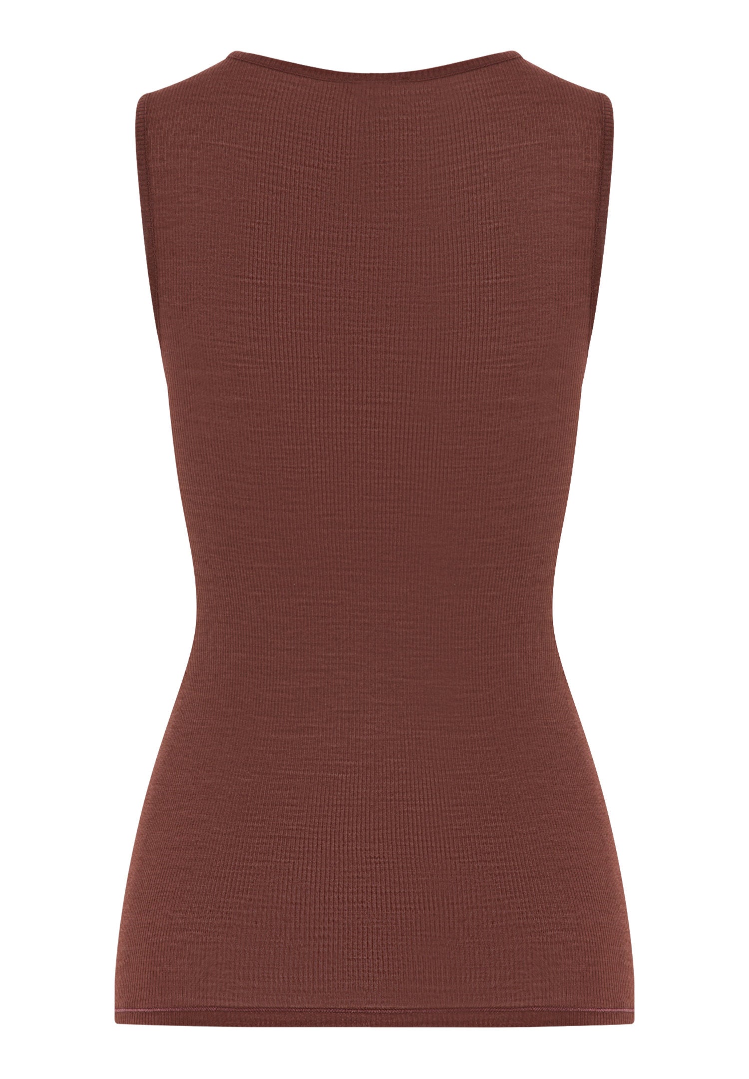 hanro-woolen-lace-tank-top-cinnamon-merino-seide image 3