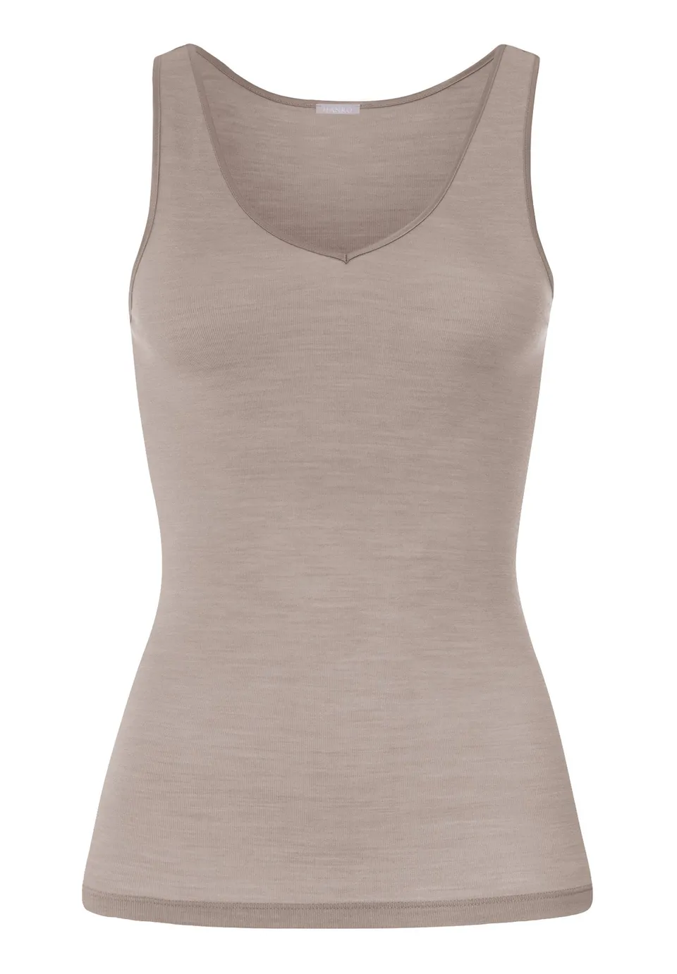 hanro-woolen-silk-tank-top-damen-rose-grey-wolle-seide image 1