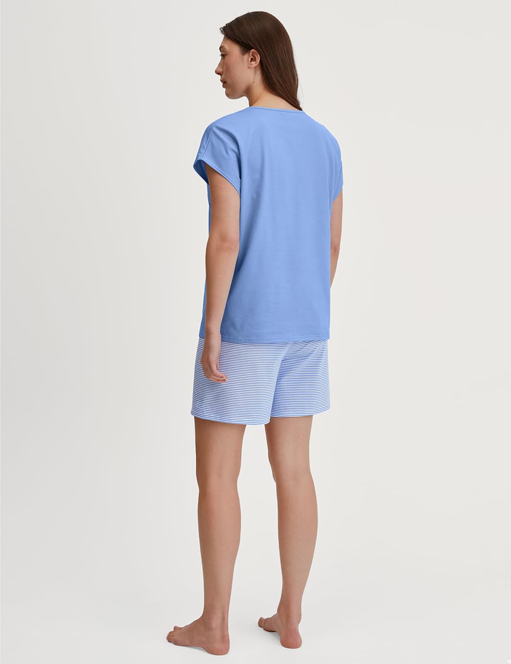 calida-lovely-nights-kurz-pyjama-damen-hydrangea-blue-44-46 image 3