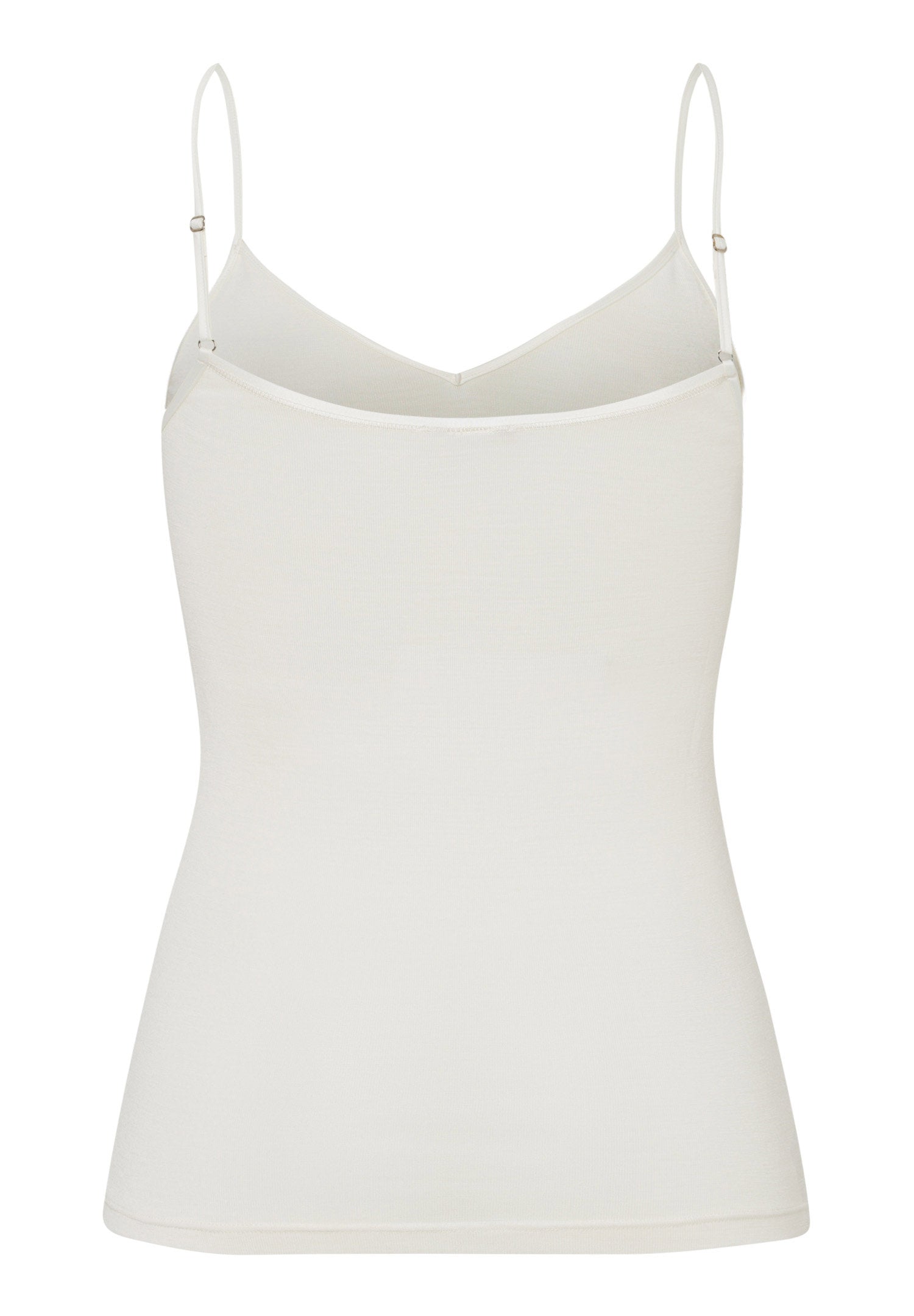 hanro-woolen-silk-spaghetti-top-damen-cygne-wolle-seide image 3