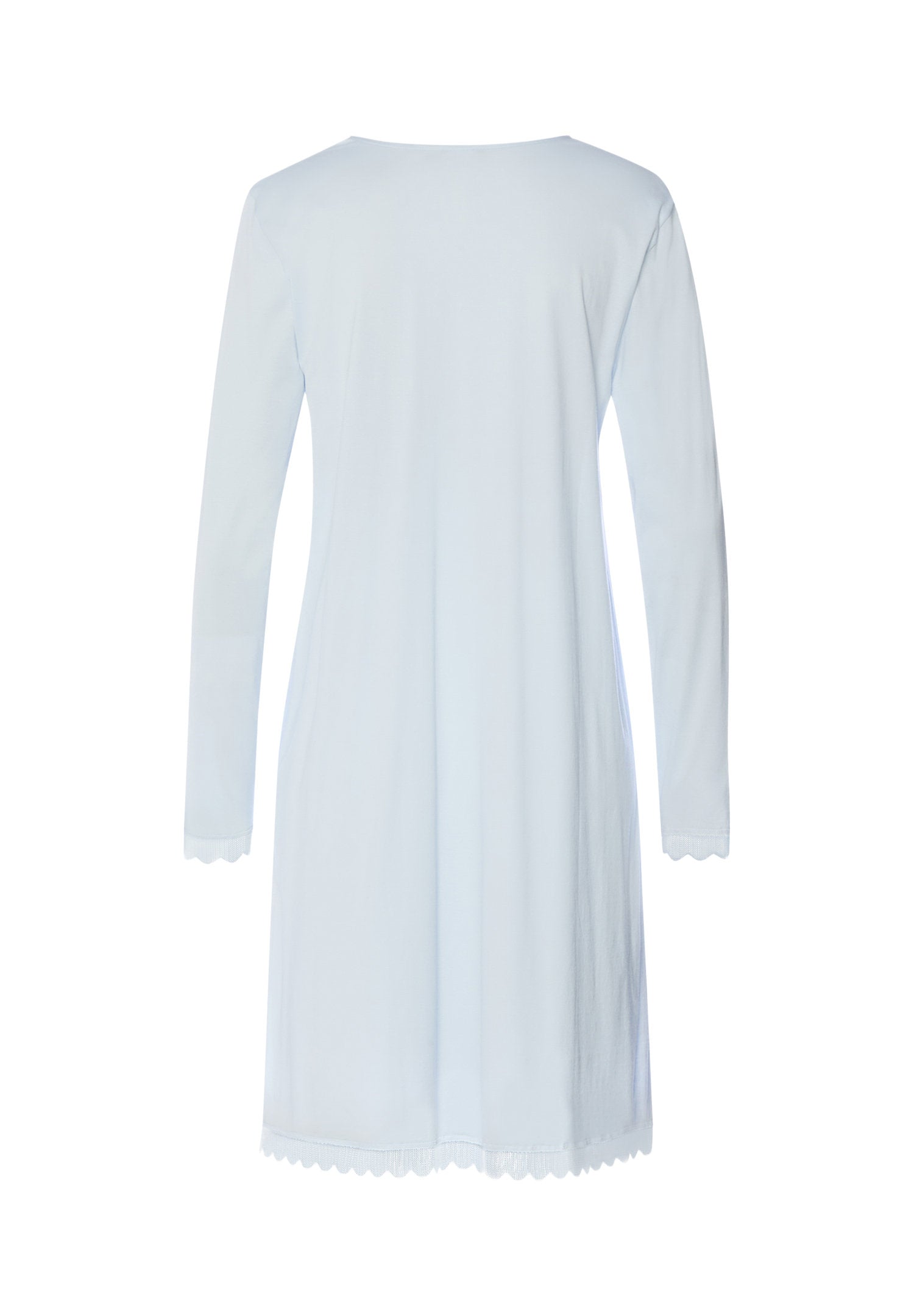 hanro-inaya-nachthemd-langarm-100cm-watery-blue-spitze image 3