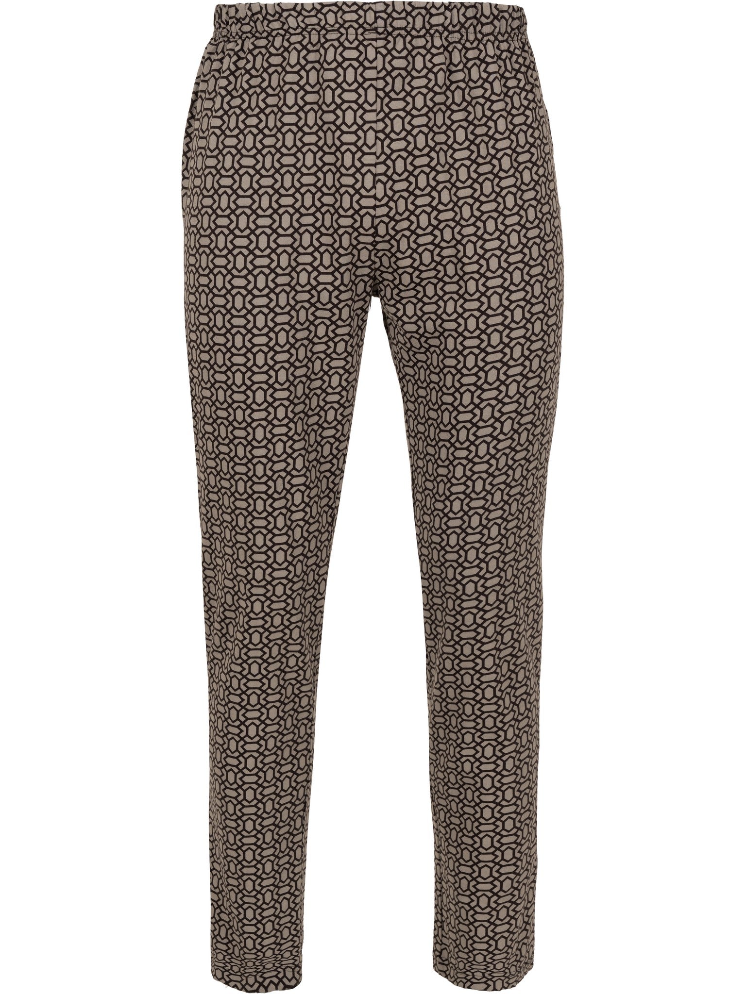 pastunette-urban-essence-herren-pyjama-braun-baumwolle image 3