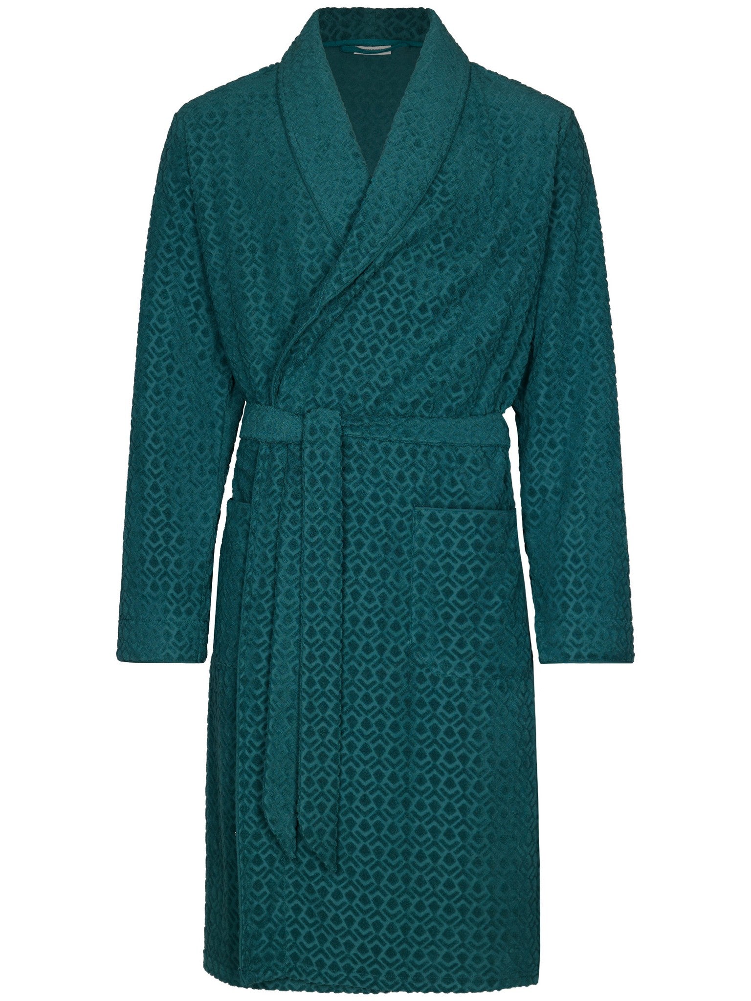 pastunette-green-motion-bademantel-petrol-jacquard image 1