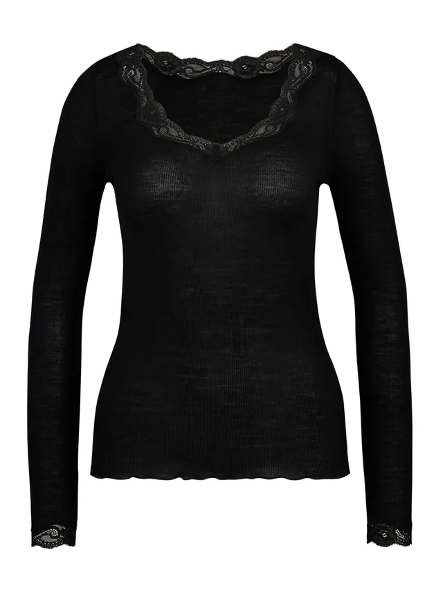 calida-richesse-lace-langarmshirt-damen-wolle-seide-spitze image 1