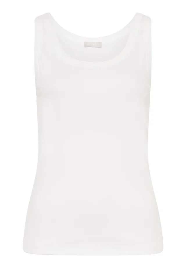 hanro-sleep-lounge-top-damen-white-baumwolle image 1