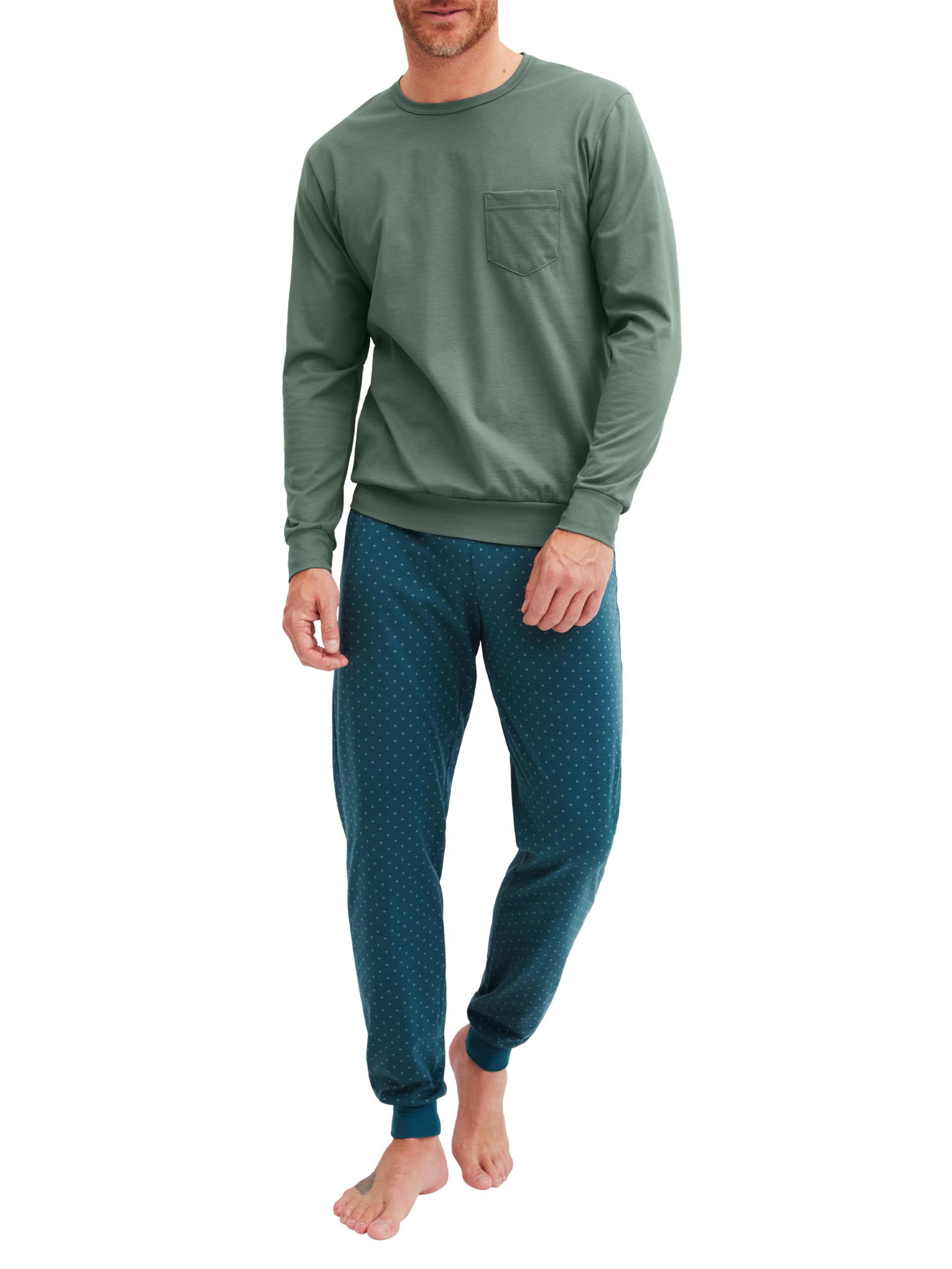 calida-relax-imprint-b-ndchen-pyjama-herren-mit-b-ndchen image 6