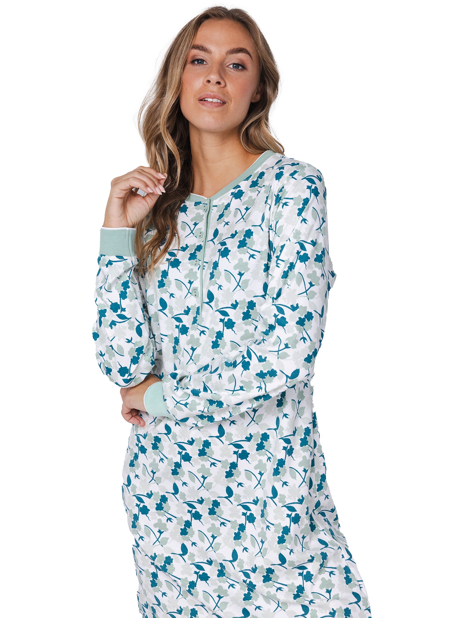 pastunette-sangria-nights-nachthemd-wei-gr-38-blumenprint image 4