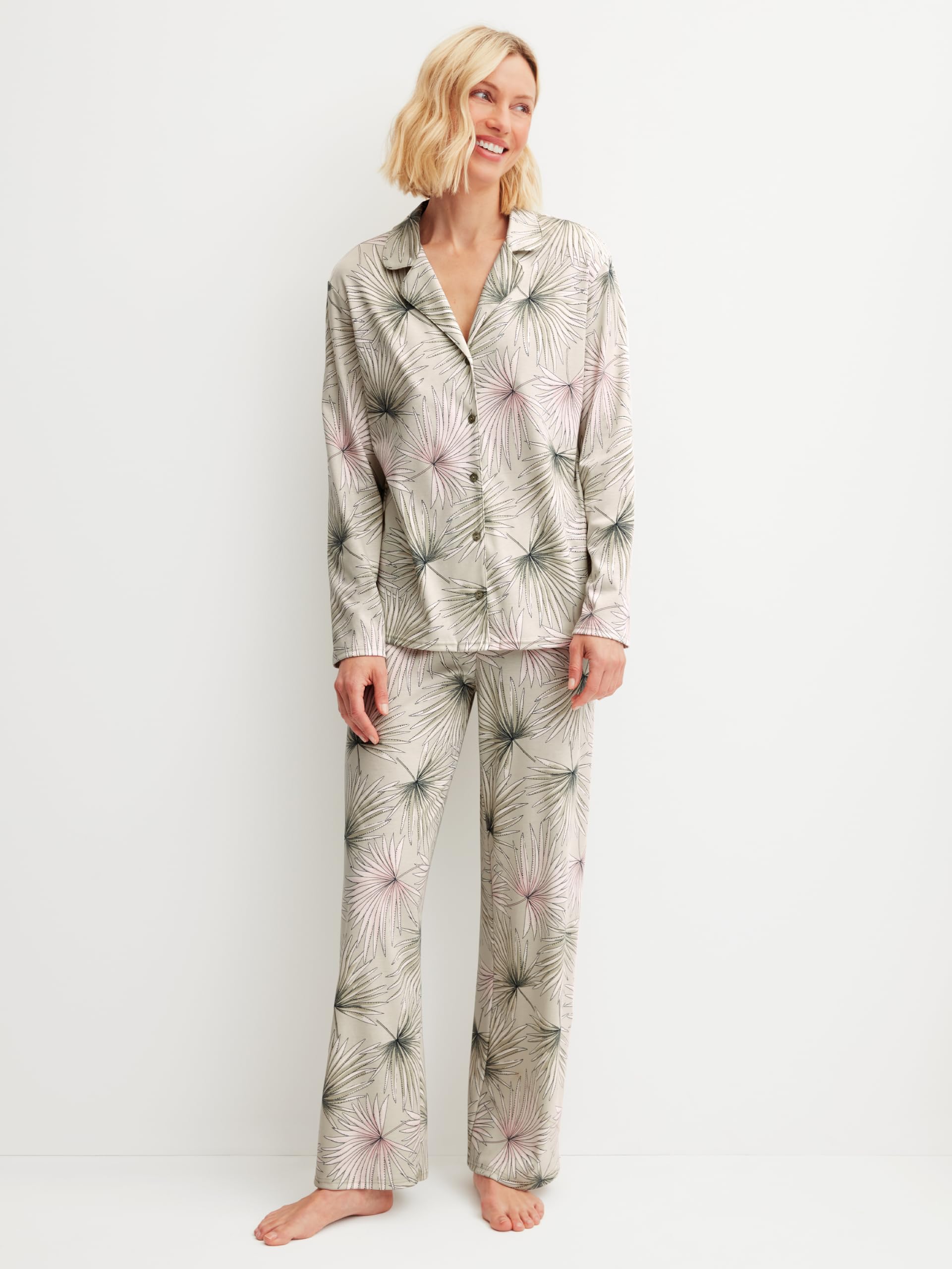 calida-botanic-dreams-pyjama-damen-red-violet-36-38 image 2
