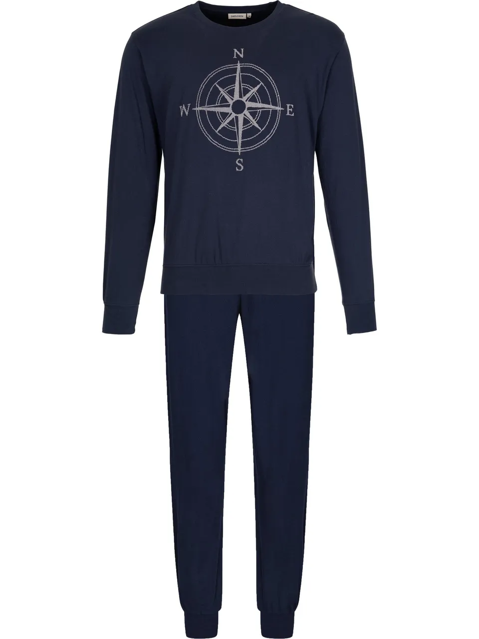pastunette-cloud-navigator-herren-pyjama-blau-baumwolle image 1