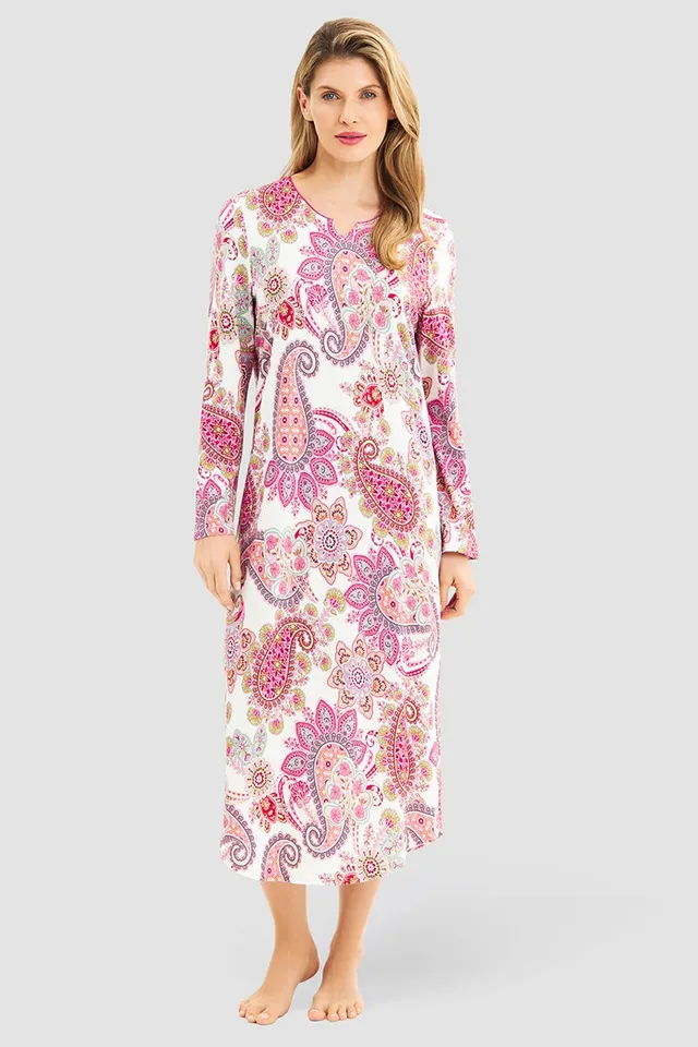 r-sch-be-happy-nachthemd-maxi-rot-langarm-125-cm image 1