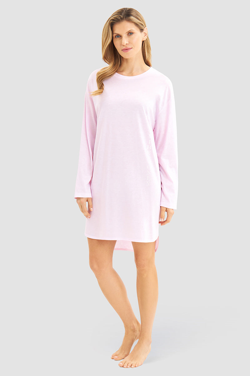 r-sch-be-happy-nachthemd-rosa-good-vibes-only-langarm image 6