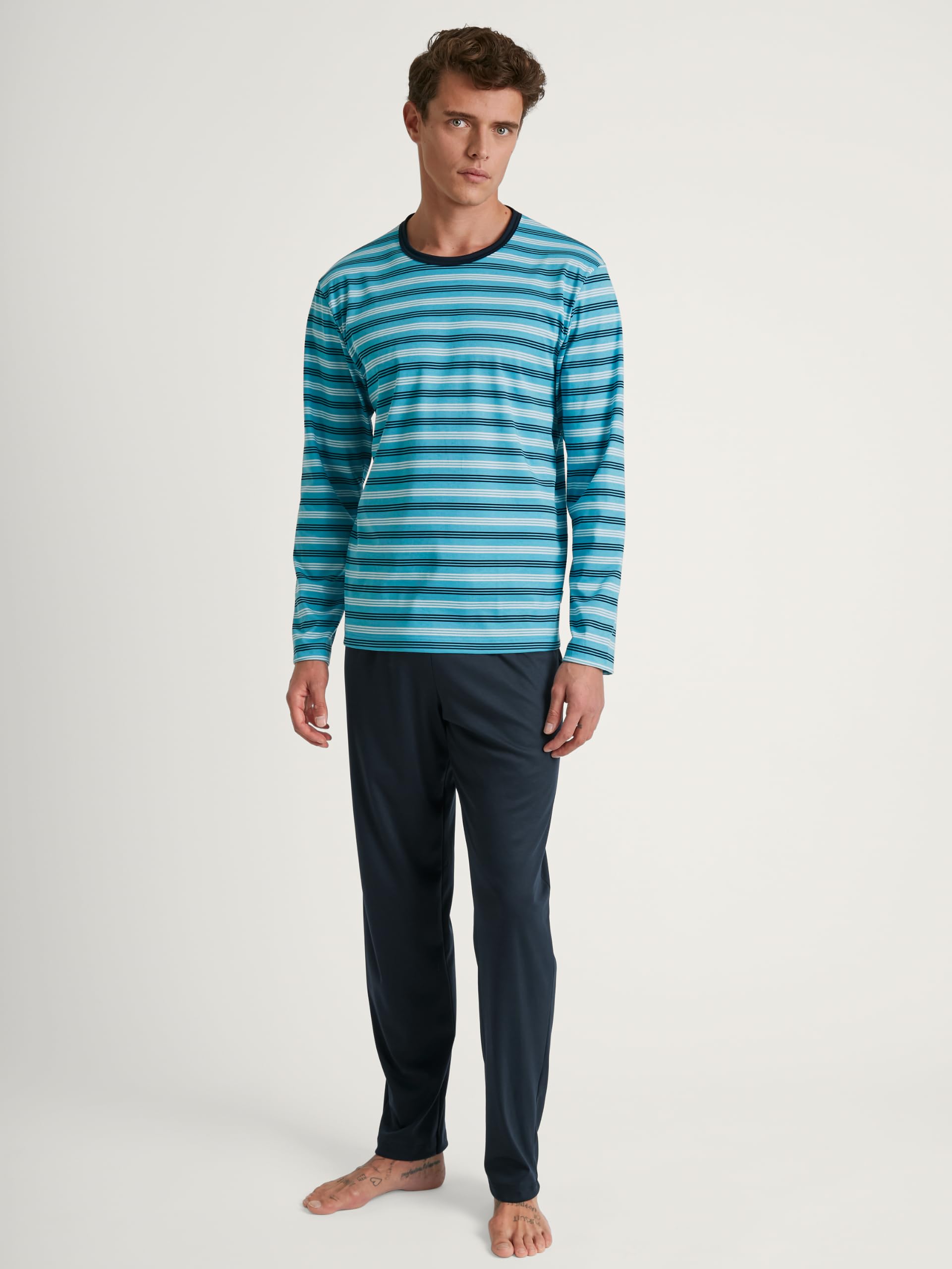 calida-relax-enjoy-pyjama-herren-52-54-interlock-baumwolle image 2