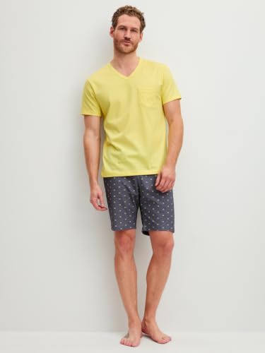 calida-relax-imprint-kurz-pyjama-herren-gr-50-baumwolle image 7