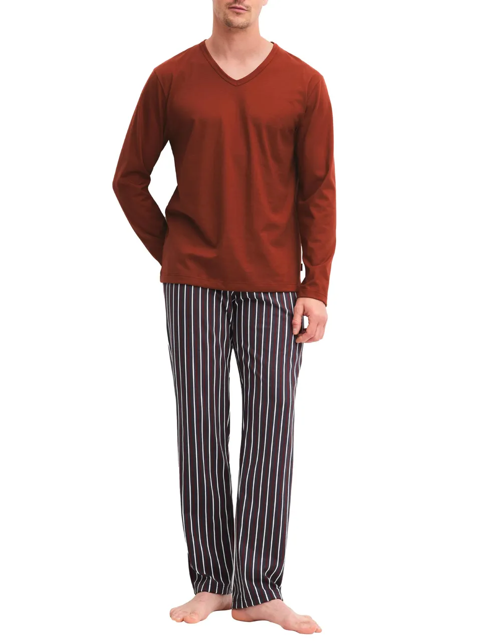 calida-cotton-special-pyjama-herren-baumwolle-dunkelblau image 1
