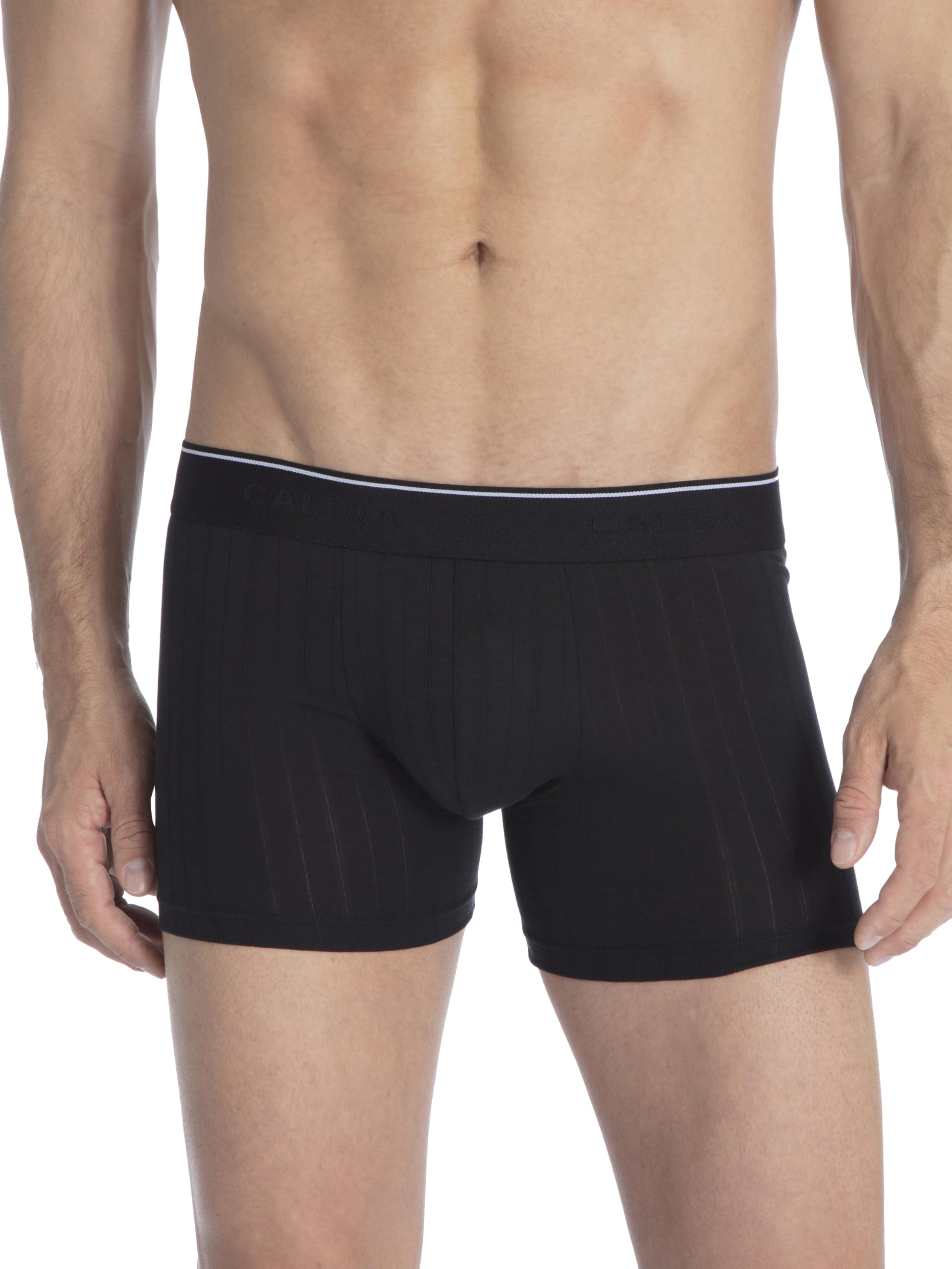 calida-pure-style-boxershorts-herren-unterhose-schwarz-nadelzug image 7