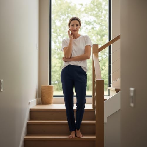 ringella-women-men-damen-lounge-hose-baumwolle-mit-biesen image 8