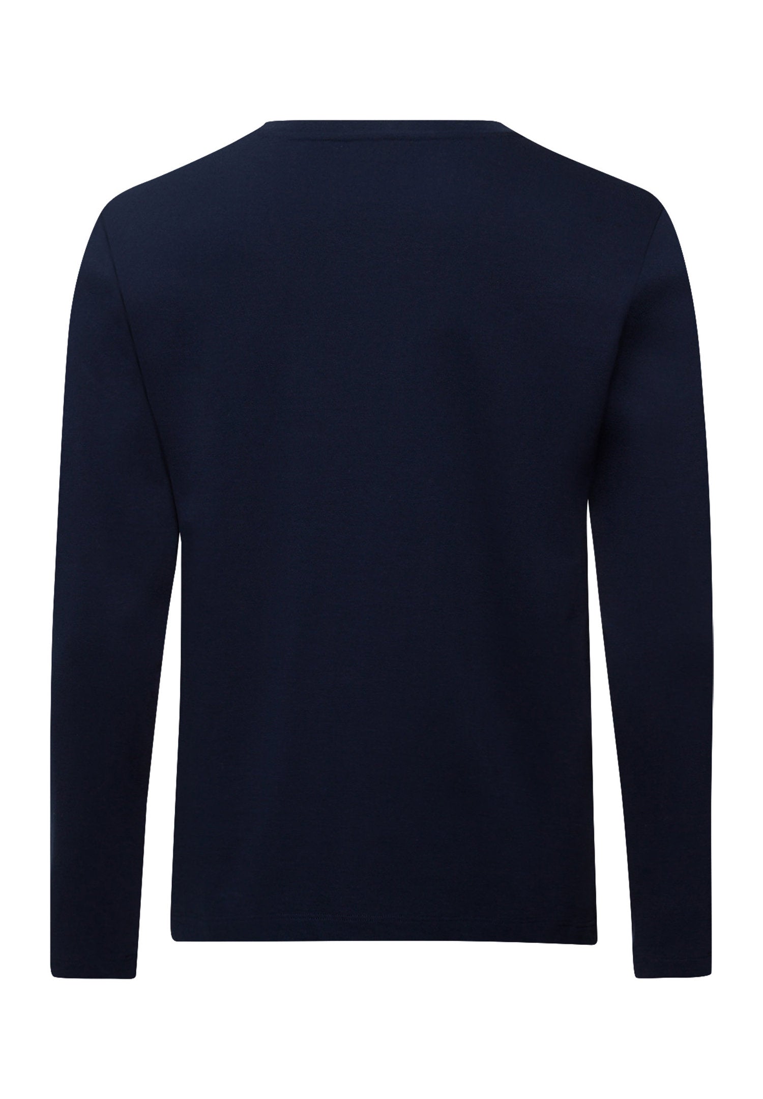 hanro-living-shirts-langarmshirt-deep-navy-baumwolle-herren image 3