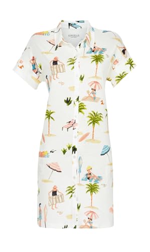 ringella-beach-damen-nachthemd-beach-motiv-kurzarm-modal-90cm image 8