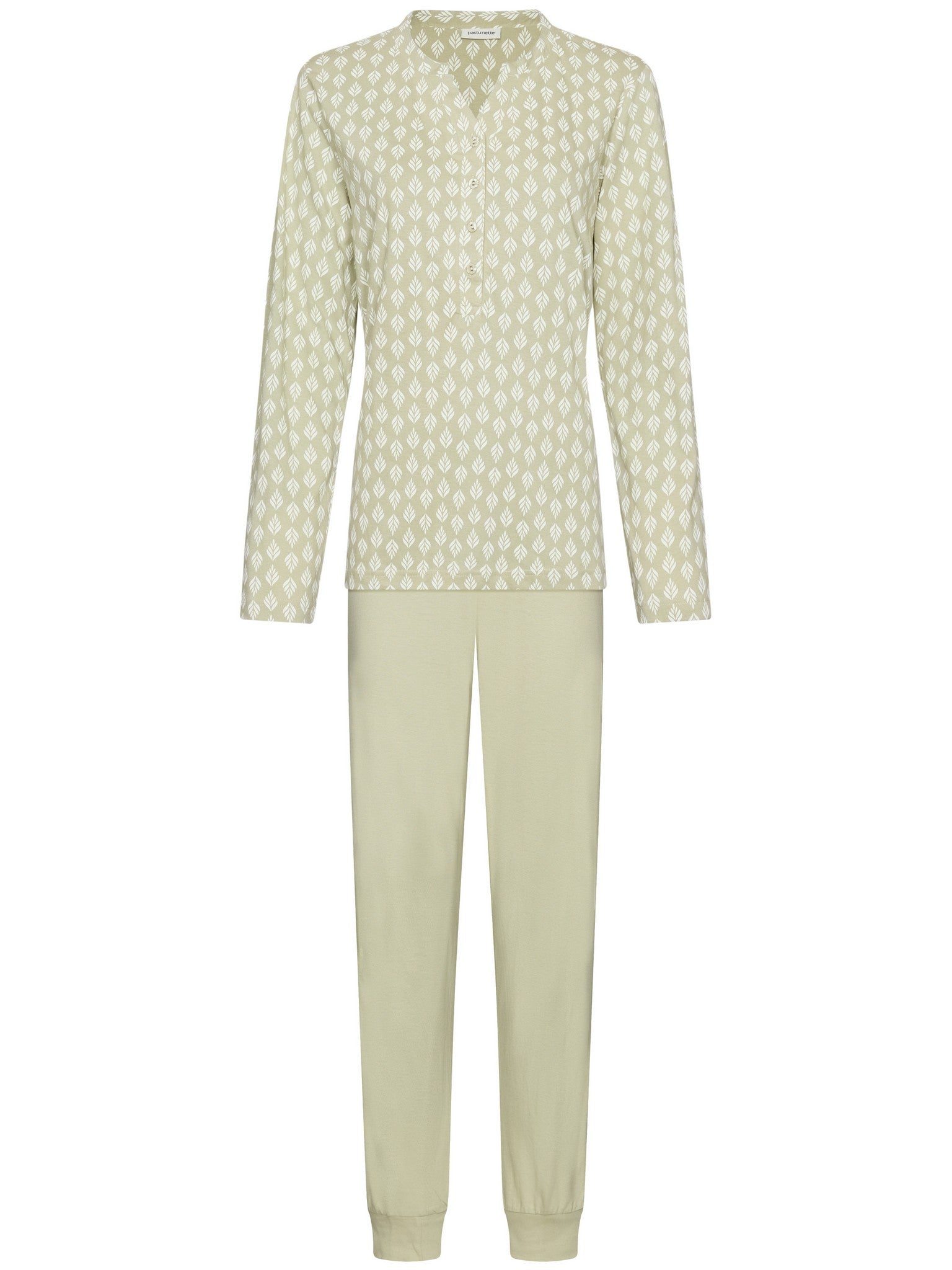 pastunette-sage-serenity-pyjama-gr-n-bio-baumwolle image 1