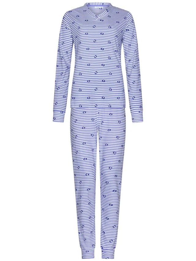 rebelle-leopard-lilac-pyjama-lila-bio-baumwolle-leo image 1